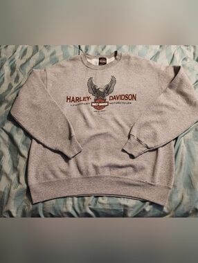 HARLEY DAVIDSON Mackie Oshawa Ontario Canada Crewneck Sweatshirt Men's Size L